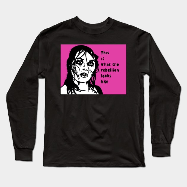 Political pop the rebellion Long Sleeve T-Shirt by Brandy Devoid special edition collecion